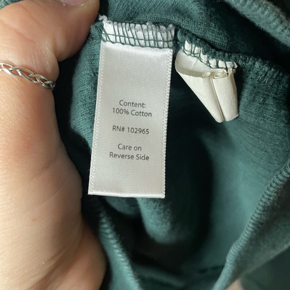 Unwind by League Vermont Ribbed Green Crewneck Size S - Picture 8 of 8